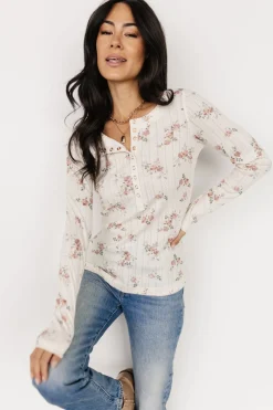 Hot Suzanne Henley Top | blouses + shirts