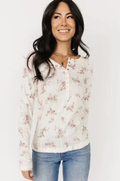 Hot Suzanne Henley Top | blouses + shirts