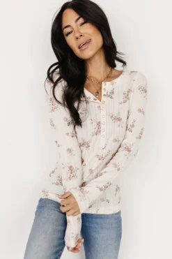 Hot Suzanne Henley Top | blouses + shirts