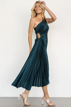Sale Tasia One Shoulder Pleated Dress | midi dresses