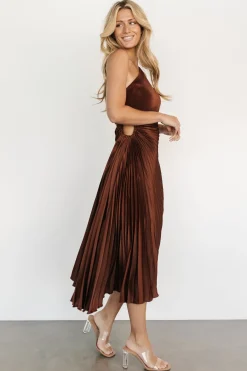 Hot Tasia One Shoulder Pleated Dress | midi dresses