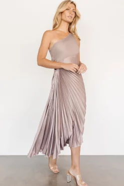Shop Tasia One Shoulder Pleated Dress | midi dresses