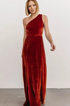 Clearance Tatiana Velvet One Shoulder Maxi Dress | WEDDING SUITE | wedding guest