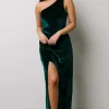 Fashion Tatiana Velvet One Shoulder Maxi Dress | WEDDING SUITE | wedding guest