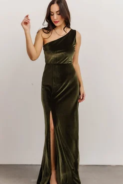 Online Tatiana Velvet One Shoulder Maxi Dress | WEDDING SUITE | wedding guest
