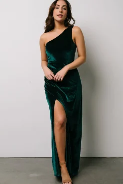 Fashion Tatiana Velvet One Shoulder Maxi Dress | WEDDING SUITE | wedding guest