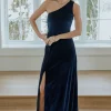 Clearance Tatiana Velvet One Shoulder Maxi Dress | WEDDING SUITE | wedding guest