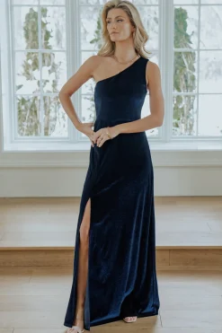 Clearance Tatiana Velvet One Shoulder Maxi Dress | WEDDING SUITE | wedding guest
