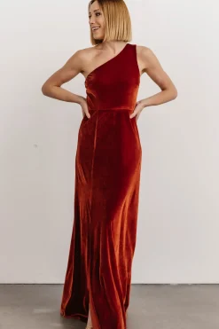 Clearance Tatiana Velvet One Shoulder Maxi Dress | WEDDING SUITE | wedding guest