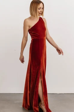 Clearance Tatiana Velvet One Shoulder Maxi Dress | WEDDING SUITE | wedding guest