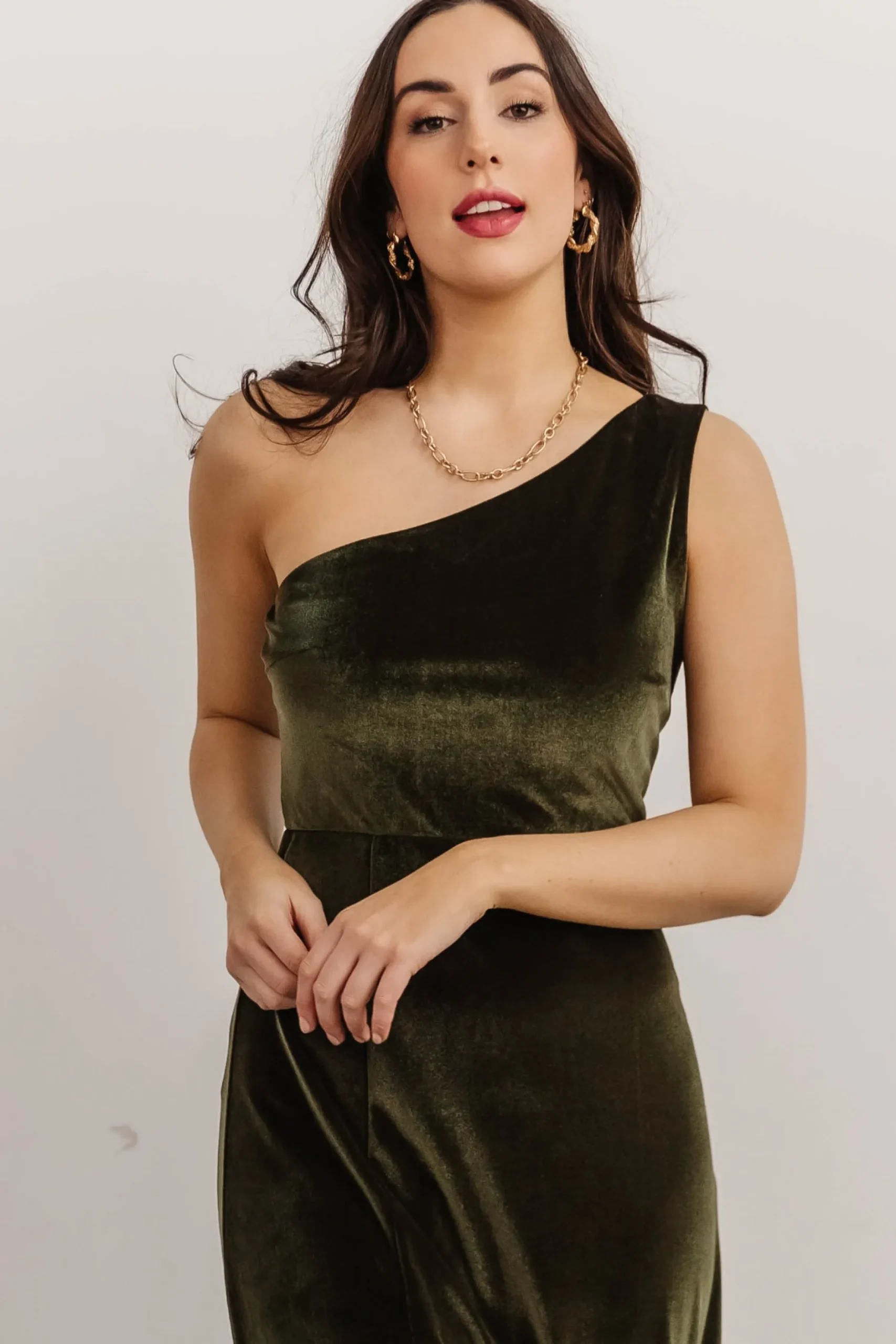 Online Tatiana Velvet One Shoulder Maxi Dress | WEDDING SUITE | wedding guest