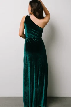 Fashion Tatiana Velvet One Shoulder Maxi Dress | WEDDING SUITE | wedding guest