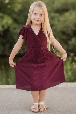 Discount Toddler Athena Pleated Midi Dress | flower girl