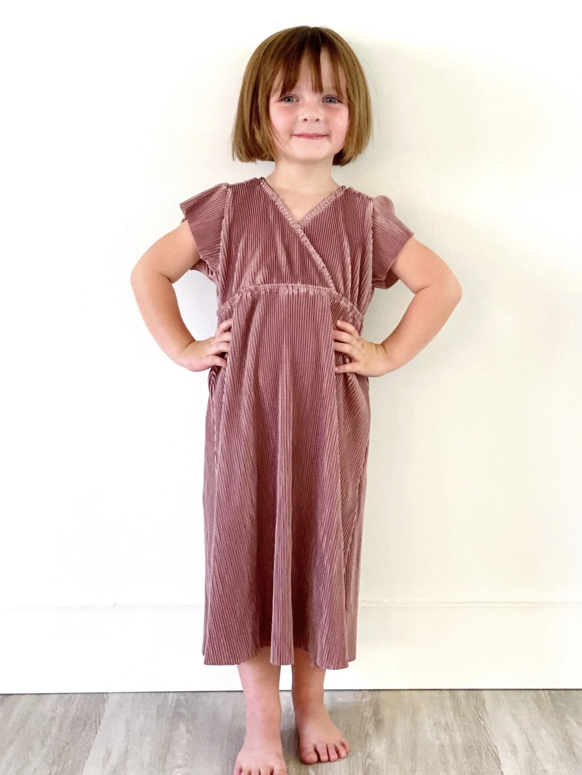 Discount Toddler Athena Pleated Midi Dress | flower girl