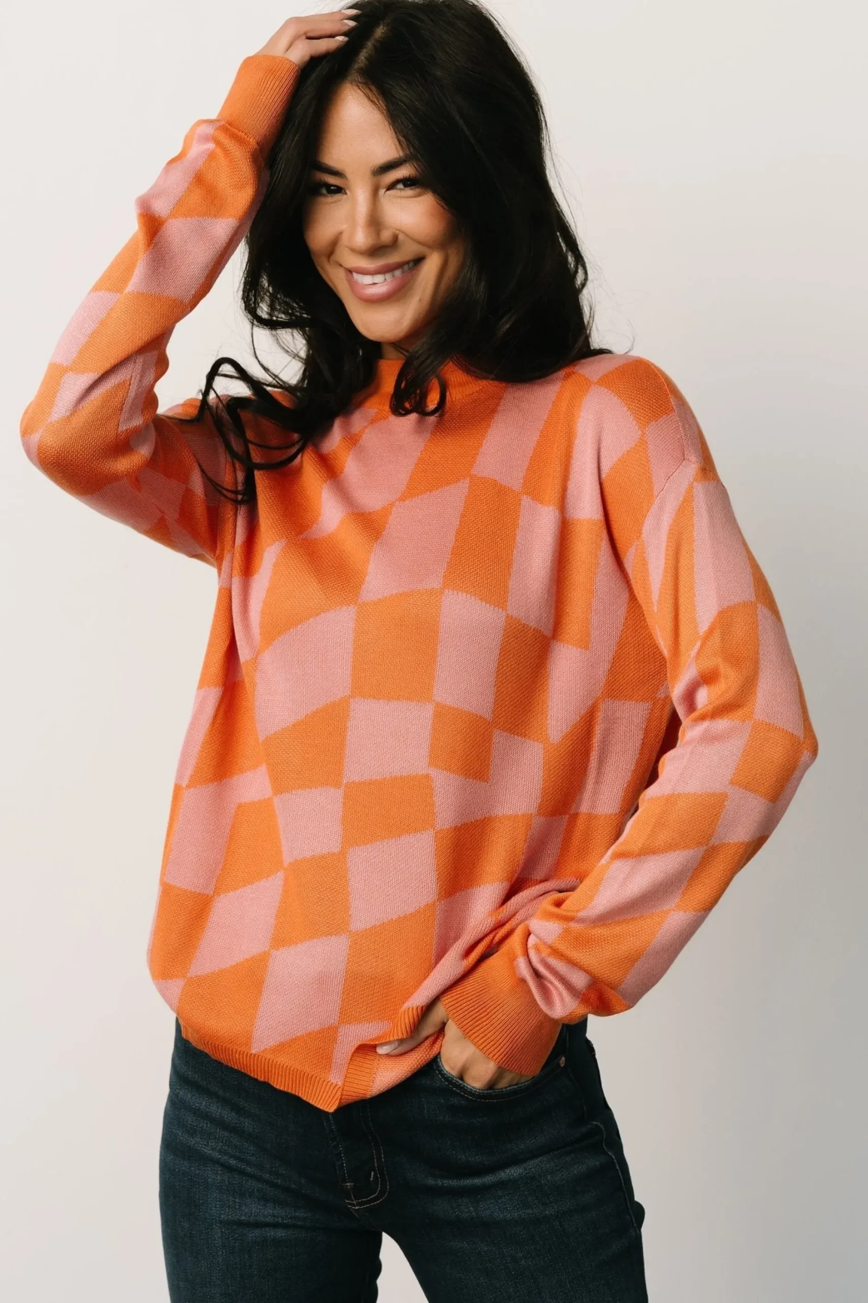 Best Sale Travis Checkered Sweater | sweaters