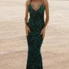 Outlet Valdez Sequin Gown | embellished + sequined