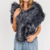 Cheap Valerie Faux Fur Shawl | shawls