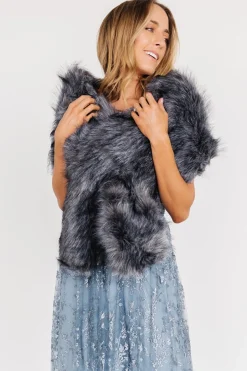 Cheap Valerie Faux Fur Shawl | shawls
