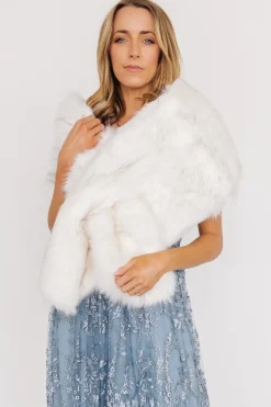 Store Valerie Faux Fur Shawl | shawls