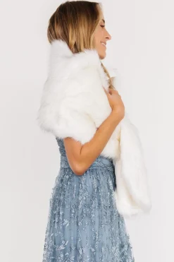 Store Valerie Faux Fur Shawl | shawls