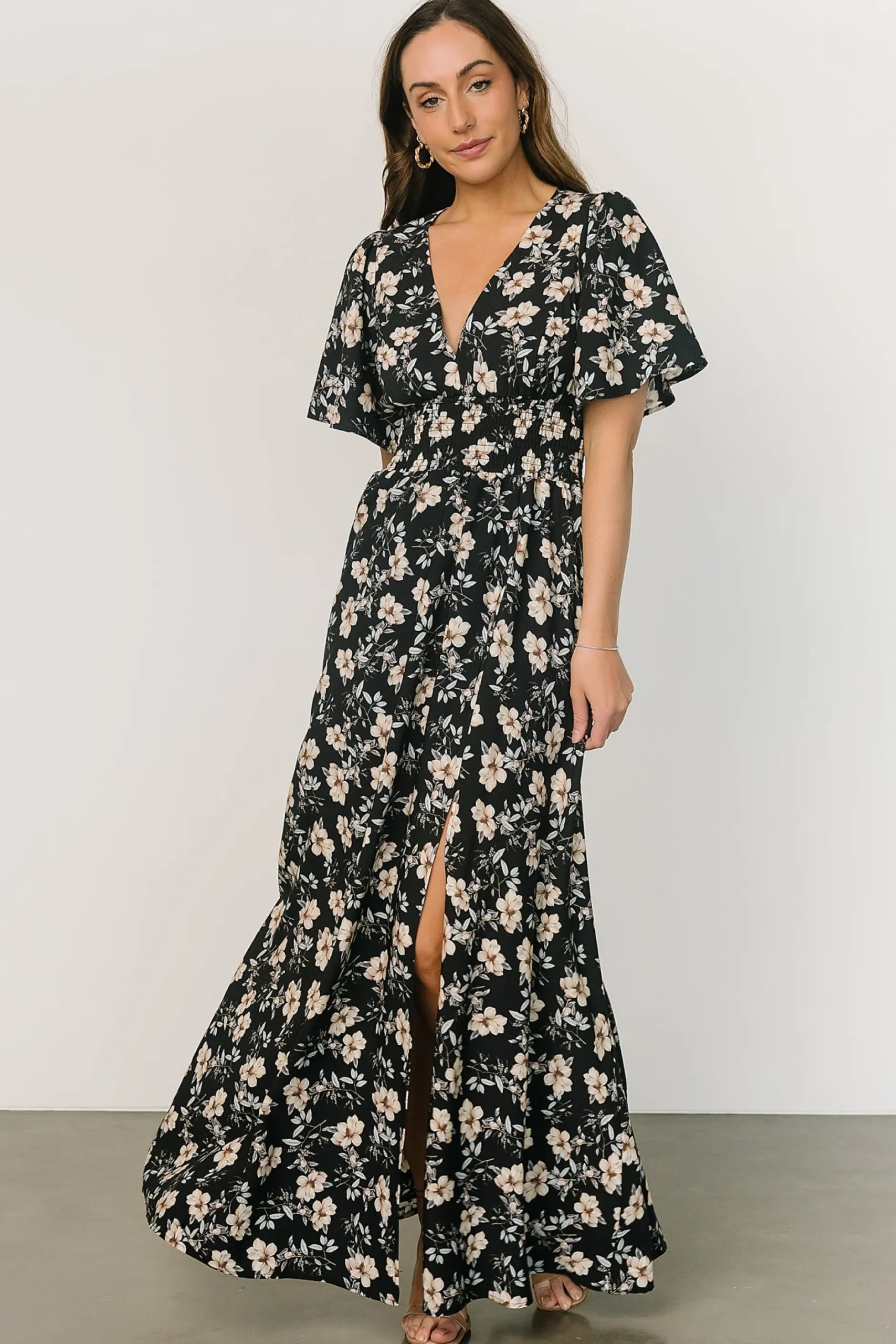 Store Verona Smocked Maxi Dress | WINTER ESSENTIALS