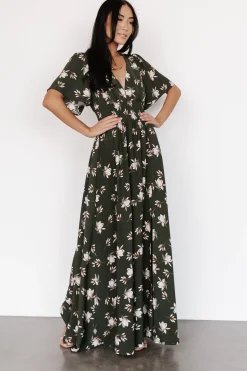 Clearance Verona Smocked Maxi Dress | WINTER ESSENTIALS