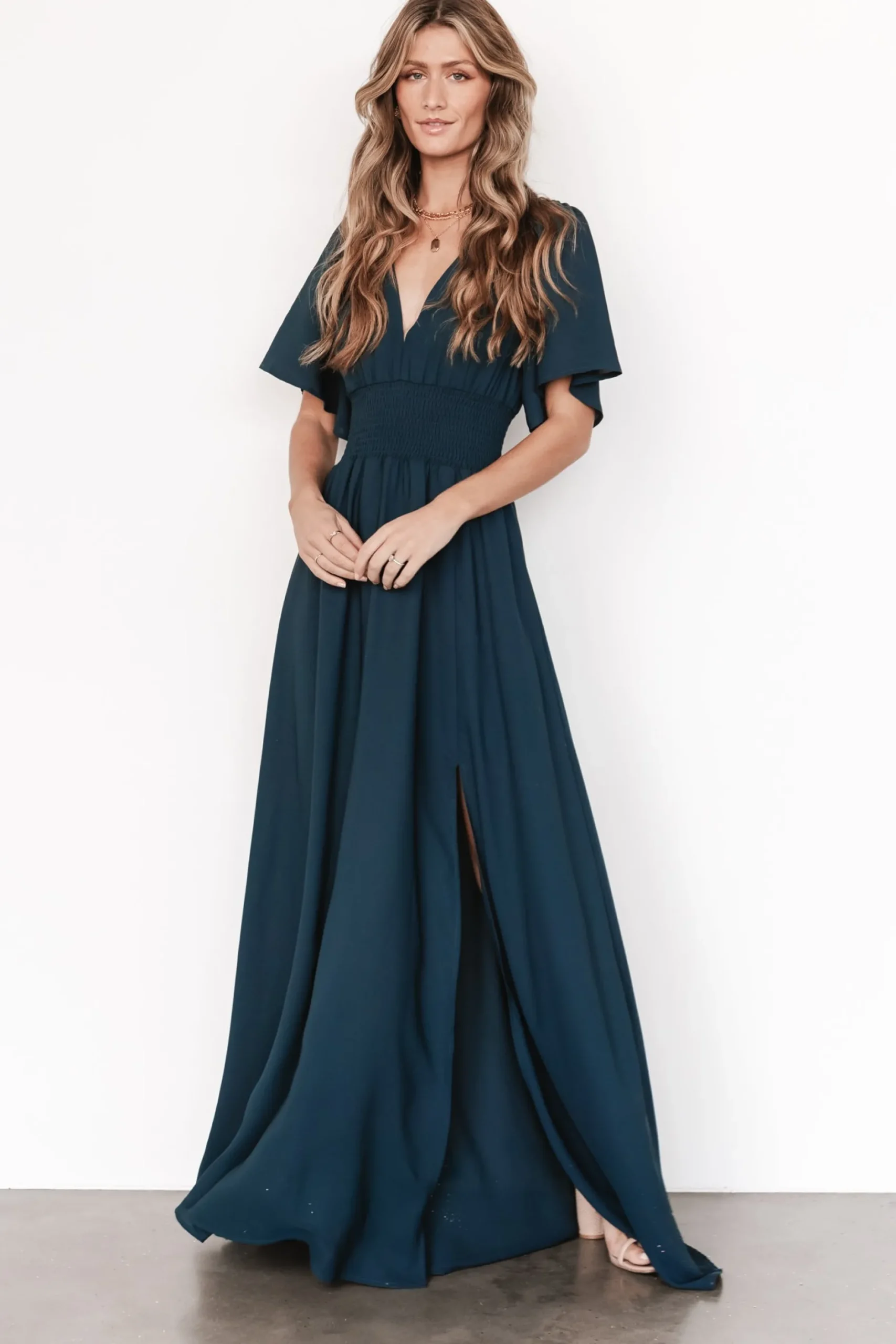 Best Verona Smocked Maxi Dress | WINTER ESSENTIALS