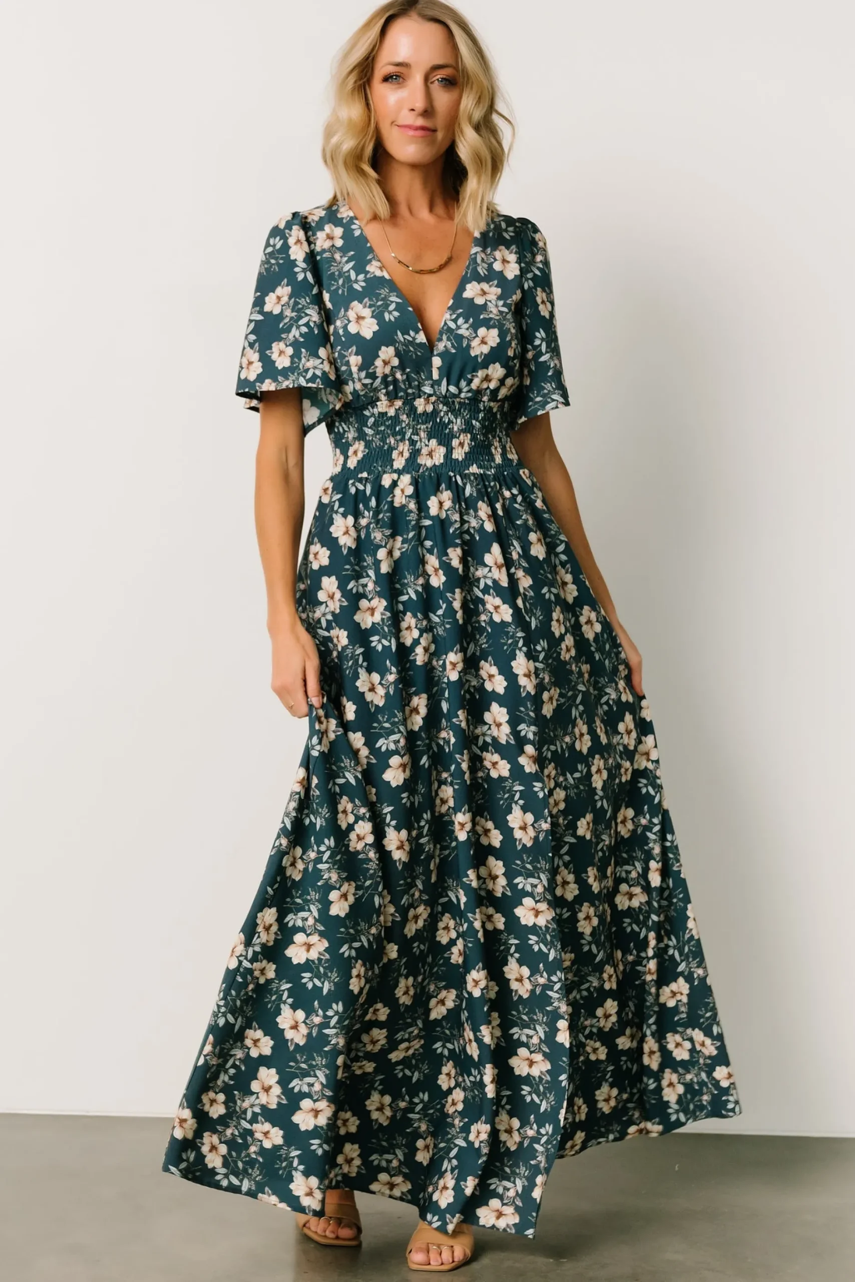 Best Sale Verona Smocked Maxi Dress | WINTER ESSENTIALS
