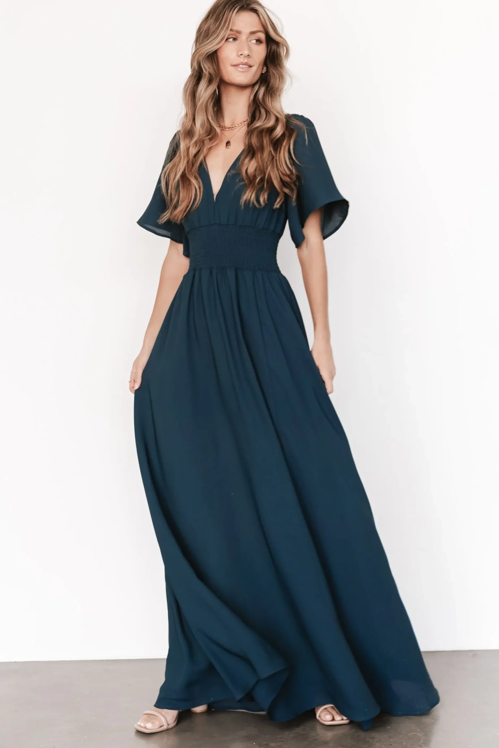 Best Verona Smocked Maxi Dress | WINTER ESSENTIALS