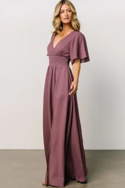 Cheap Verona Smocked Maxi Dress | WINTER ESSENTIALS