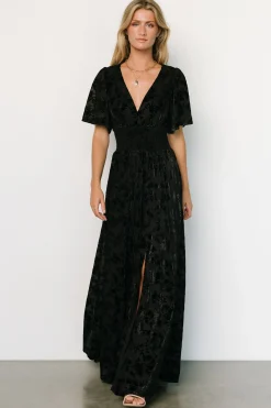 Fashion Veronica Velvet Maxi Dress | bump friendly | EXTENDED SIZING