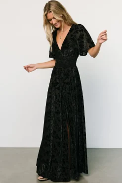 Fashion Veronica Velvet Maxi Dress | bump friendly | EXTENDED SIZING