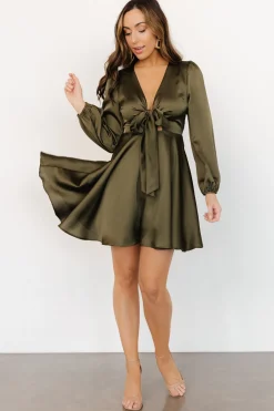 Shop Woodbury Satin Mini Dress | short dresses | WEDDING SUITE