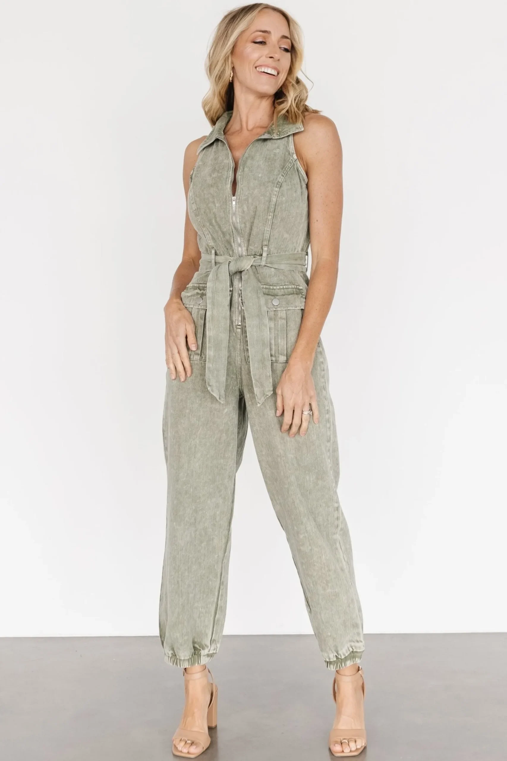 Store Zahara Sleeveless Jumpsuit | JUMPSUITS + ROMPERS